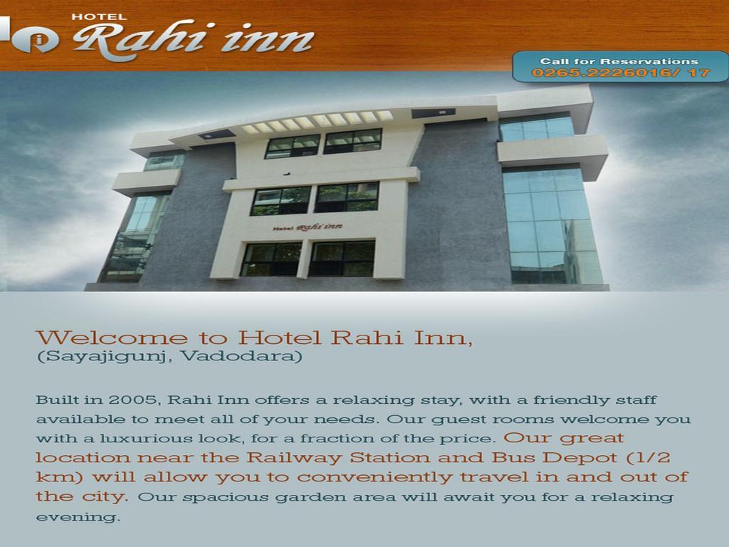 Hotel Rahi Inn Vadodara Exterior foto